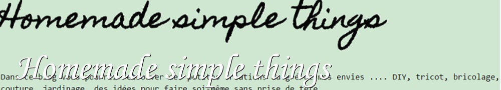 On Aime Faire - Homemade simple things