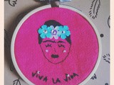 Diy Broderie : Frida Kahlo  Viva La Vida 