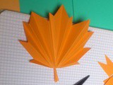Diy automnal feuilles origami