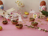 Bricolage récup en déco de table pour Pâques