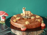 Gâteau saveurs d'automne ,noisettes ,noix ,gingembre confis