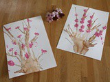 Atelier peinture : les pruniers en fleurs