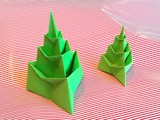 Un sapin de Noël en origami et en 3D à fabriquer à partir d'une seule feuille