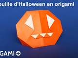 Une citrouille en origami pour Halloween
