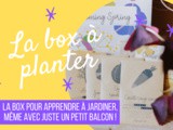 Idée cadeau de Noël écolo : La box à planter, box de jardinage bio