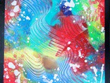 Peinture abstraite colorée multicolore, intitulée helos