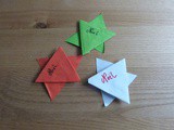 Une guirlande d'étoiles origami