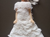 2ème robe en dentelle pour poupées Barbie
