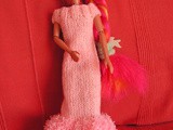 Robe longue rose pour Barbie