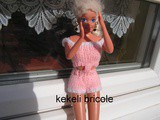 Short et top rose pour poupée Barbie