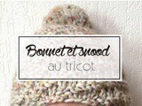Bonnet et snood à spirale en tricot