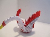 Origami 3D:cygne