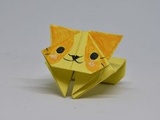 Origami: chat sauteur