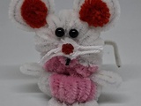 Souris en fil chenille