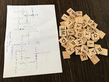 Diy : tableau personnalisé façon  Scrabble 