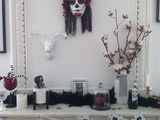 Masque façon  el dia de los muertos  et la mise en scène