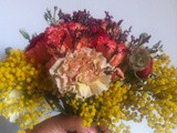 Projet diy 5#: bouquet de fleurs ( de MARIÉE) COLORÉ