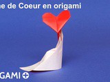 Dame de Coeur en origami