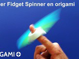 Finger Fidget Spinner en origami