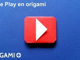 Icône Play en origami