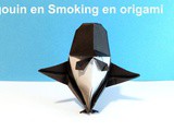 Pingouin en Smoking en origami