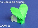 Souris Coeur en origami