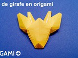 Tête de girafe en origami