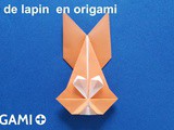 Tête de lapin en origami