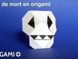 Tête de mort en origami