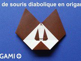 Tête de souris diabolique en origami