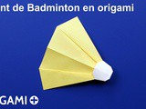 Volant de Badminton en origami
