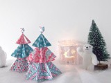Décoration de Noël : Sapins origami